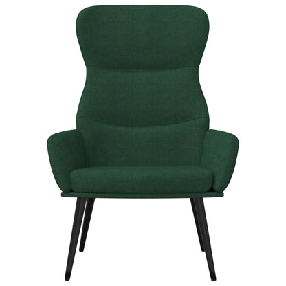 Relaxační Křeslo Tmavě Zelené Textil
