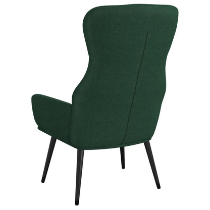 Relaxační Křeslo Tmavě Zelené Textil