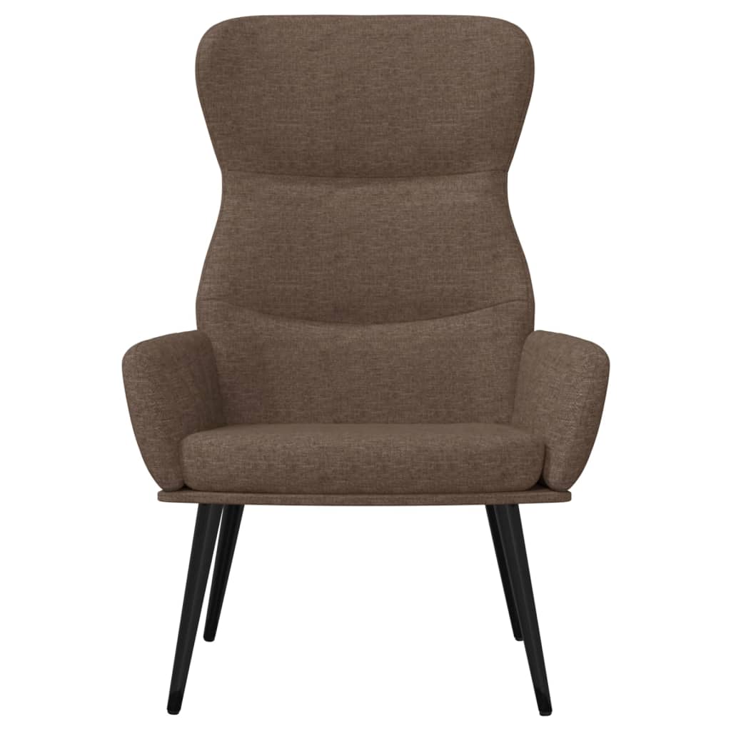 Relaxační Křeslo Taupe Textil