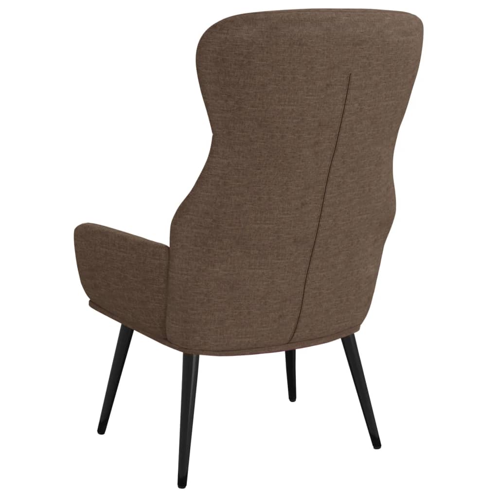 Relaxační Křeslo Taupe Textil