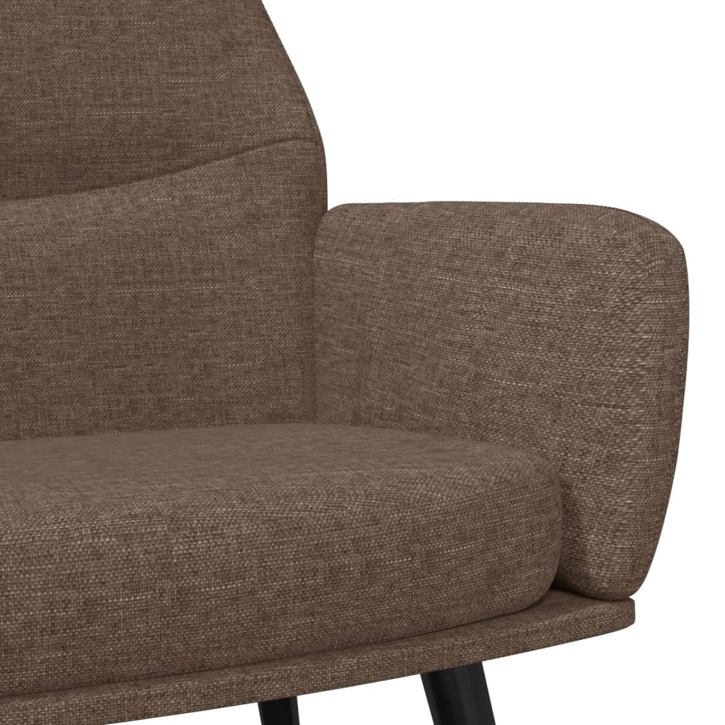 Relaxační Křeslo Taupe Textil