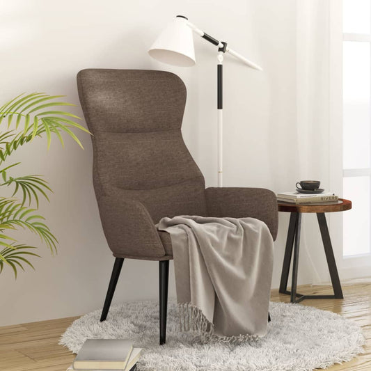 Relaxační Křeslo Taupe Textil