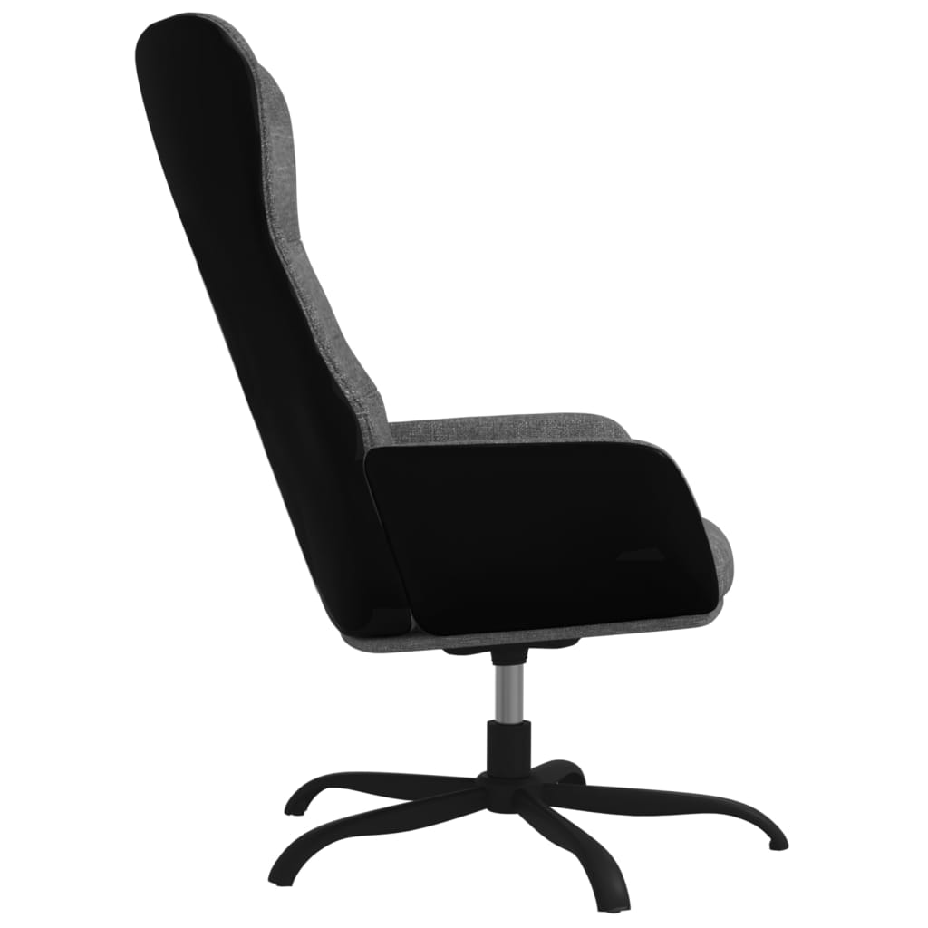 Relaxační Křeslo Světle Šedé Textil