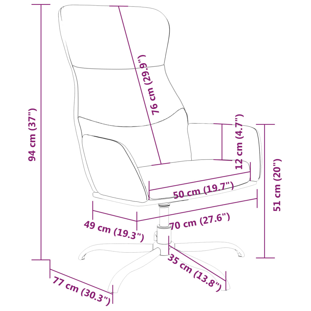 Relaxační Křeslo Světle Šedé Textil