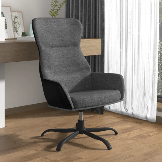 Relaxační Křeslo Světle Šedé Textil