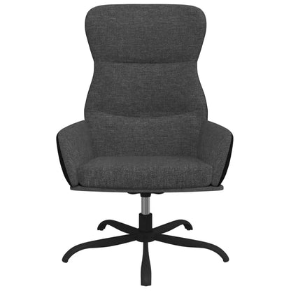 Relaxační Křeslo Tmavě Šedé Textil
