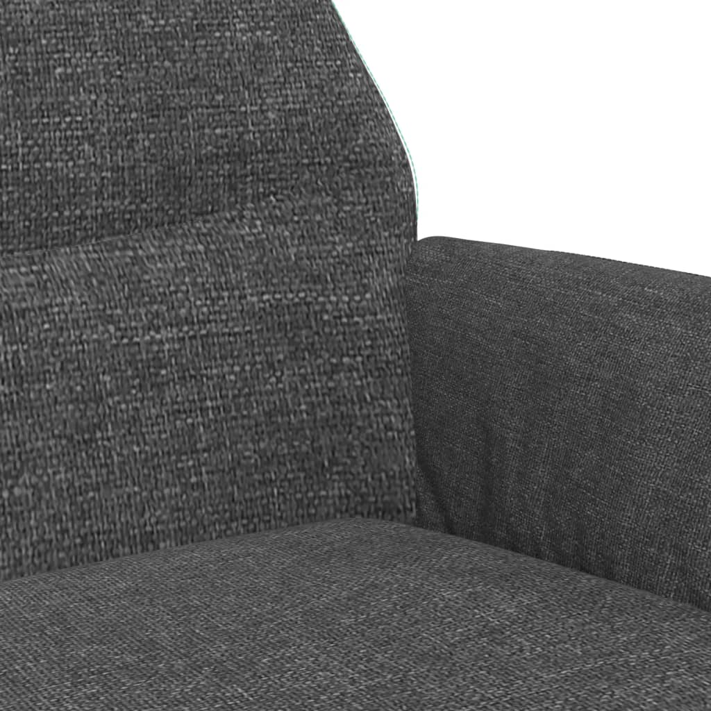 Relaxační Křeslo Tmavě Šedé Textil