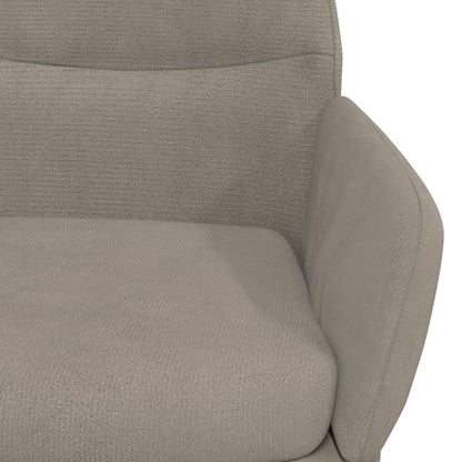 Relaxační Křeslo Světle Šedé Samet
