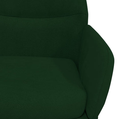 Relaxační Křeslo Tmavě Zelené Samet