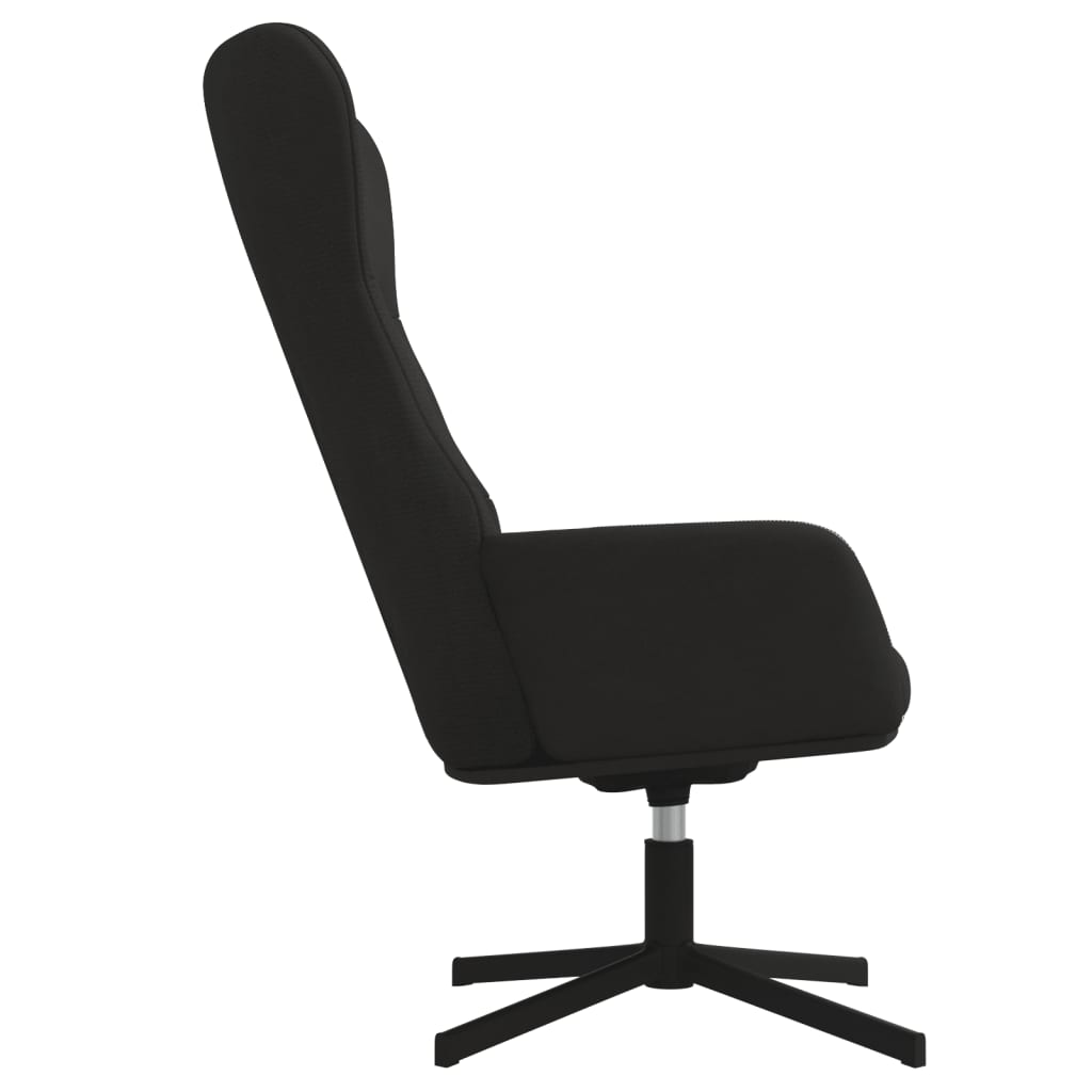 Relaxační Křeslo Černé Samet