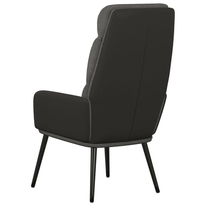 Relaxační Křeslo Tmavě Šedé Textil