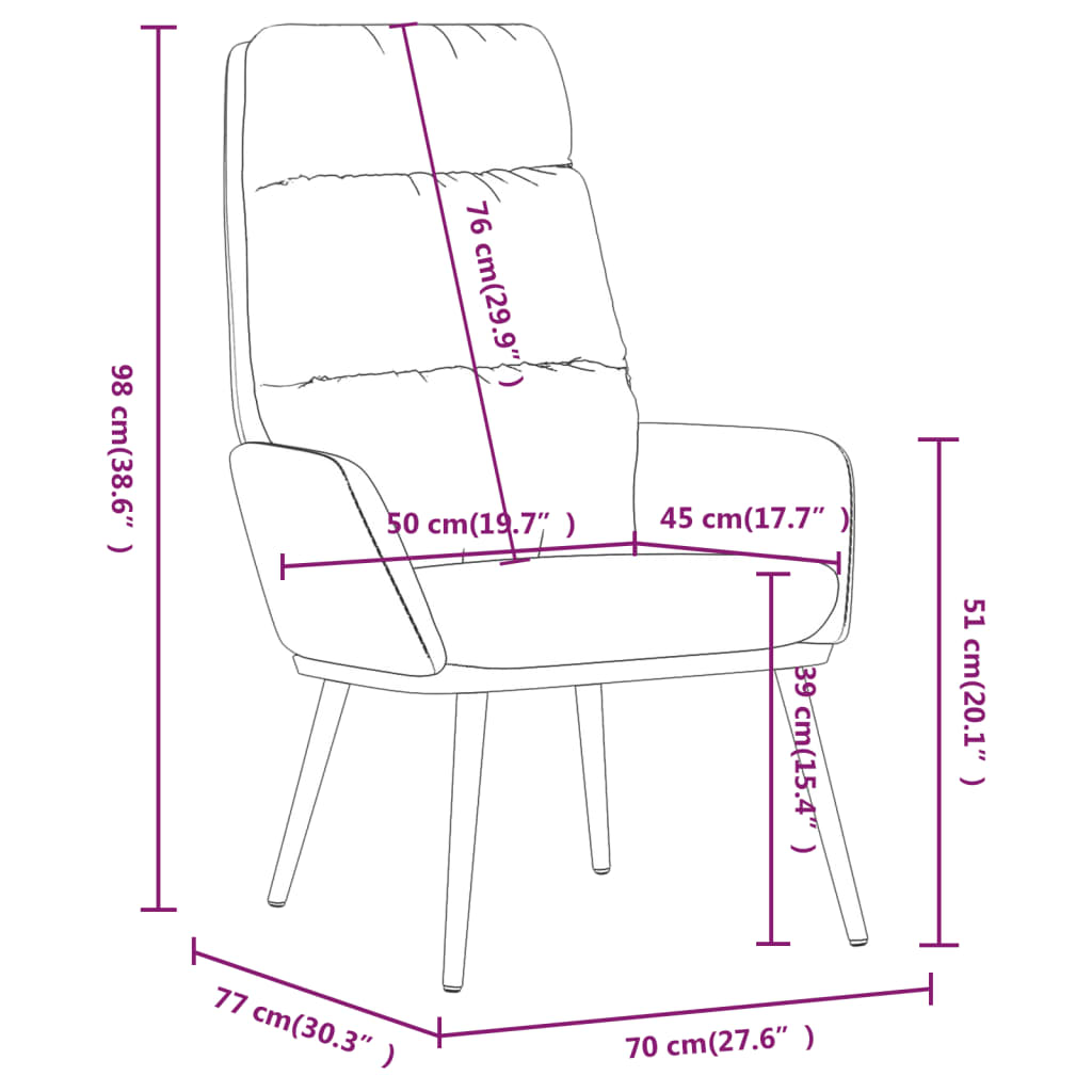 Relaxační Křeslo Tmavě Šedé Textil