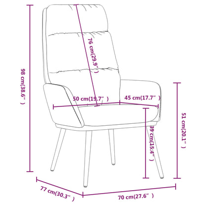 Relaxační Křeslo Tmavě Šedé Textil