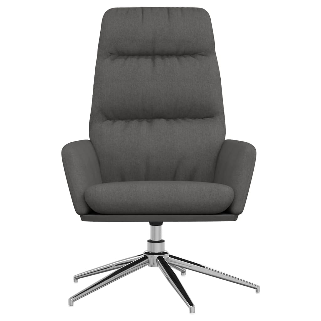 Relaxační Křeslo Tmavě Šedé Textil