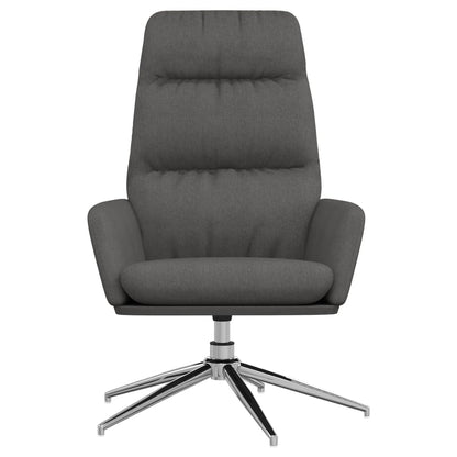 Relaxační Křeslo Tmavě Šedé Textil