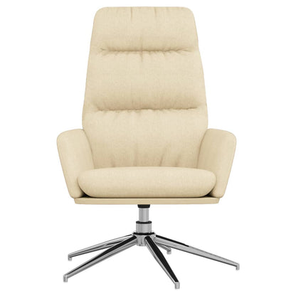 Relaxační Křeslo Krémové Textil