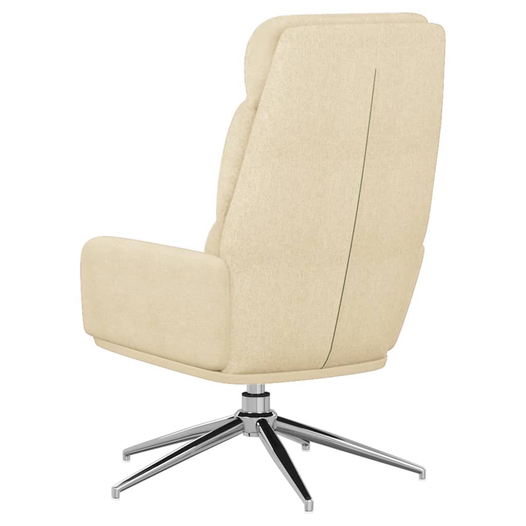 Relaxační Křeslo Krémové Textil
