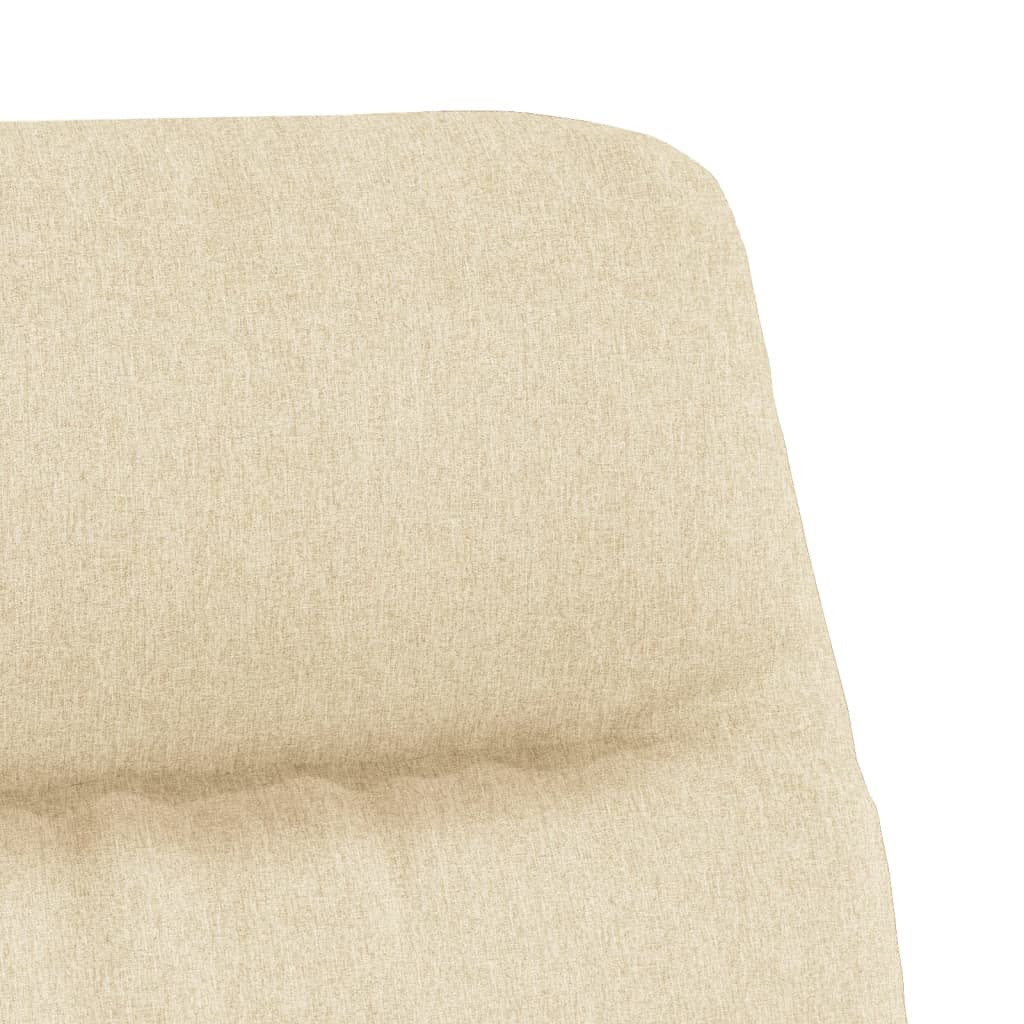 Relaxační Křeslo Krémové Textil