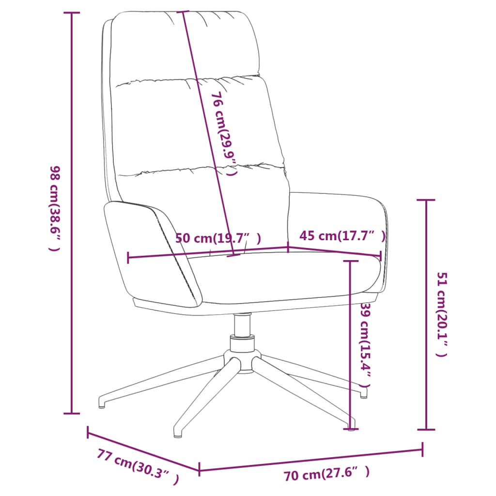 Relaxační Křeslo Krémové Textil