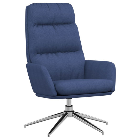 Relaxační Křeslo Modré Textil