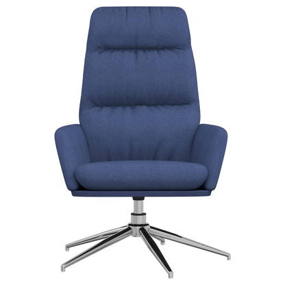 Relaxační Křeslo Modré Textil