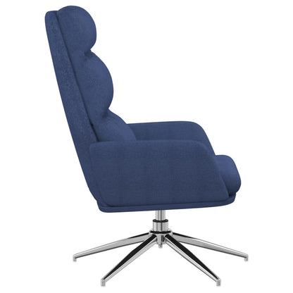 Relaxační Křeslo Modré Textil