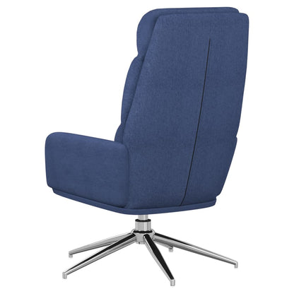 Relaxační Křeslo Modré Textil
