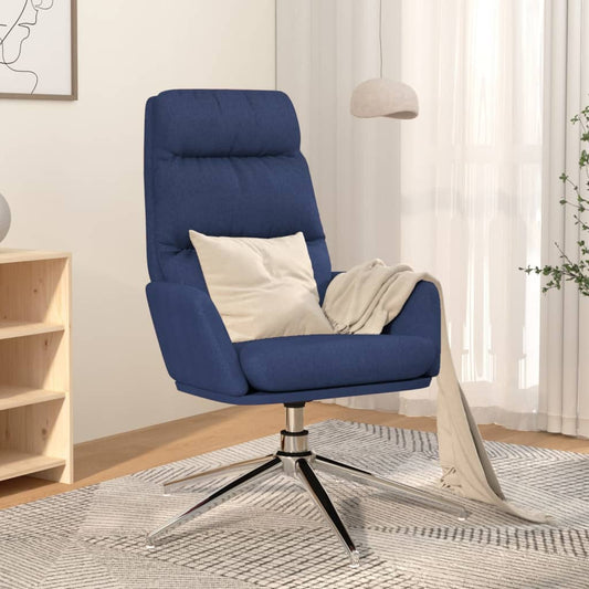 Relaxační Křeslo Modré Textil
