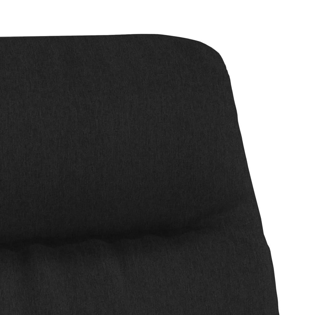 Relaxační Křeslo Černé Textil