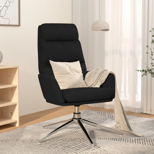 Relaxační Křeslo Černé Textil