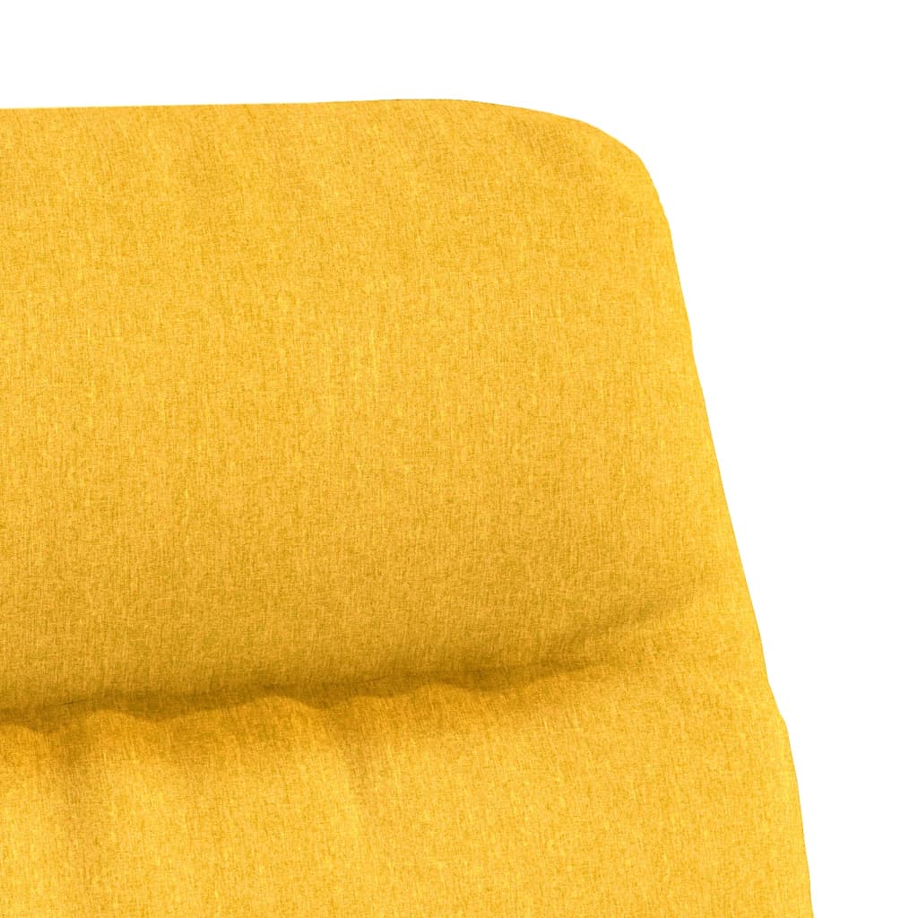 Relaxační Křeslo Hořčicově Žluté Textil