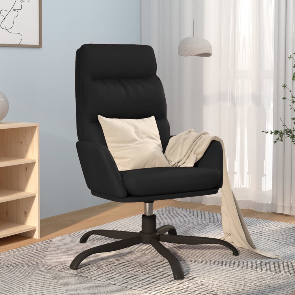 Relaxační Křeslo Černé Umělá Kůže