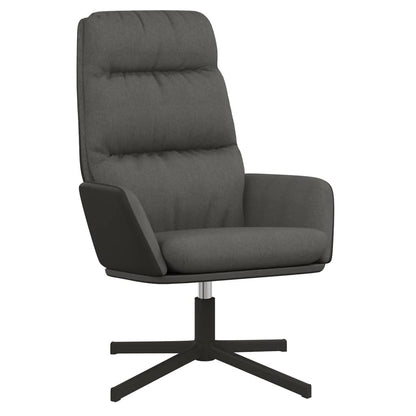 Relaxační Křeslo Tmavě Šedé Textil