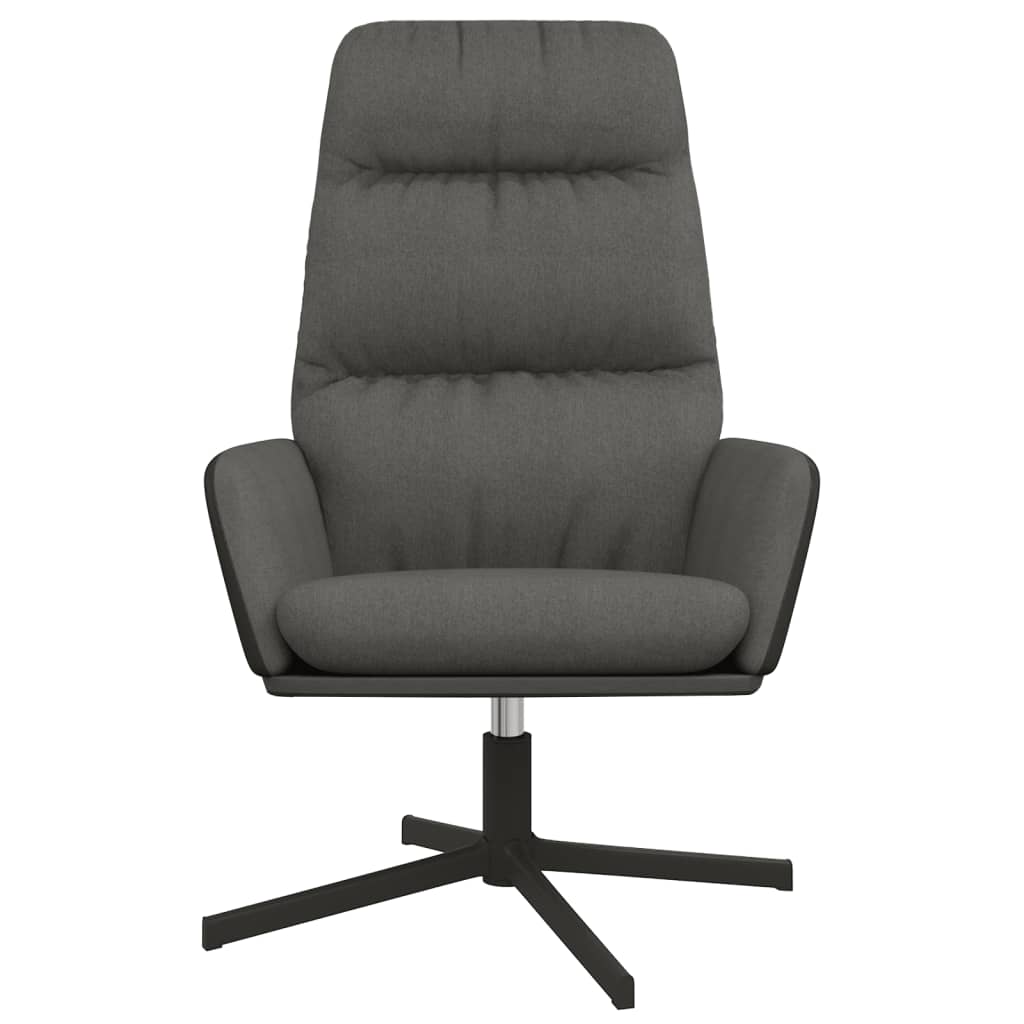 Relaxační Křeslo Tmavě Šedé Textil