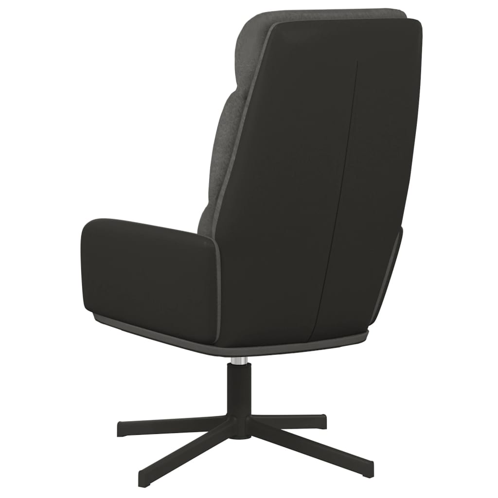 Relaxační Křeslo Tmavě Šedé Textil