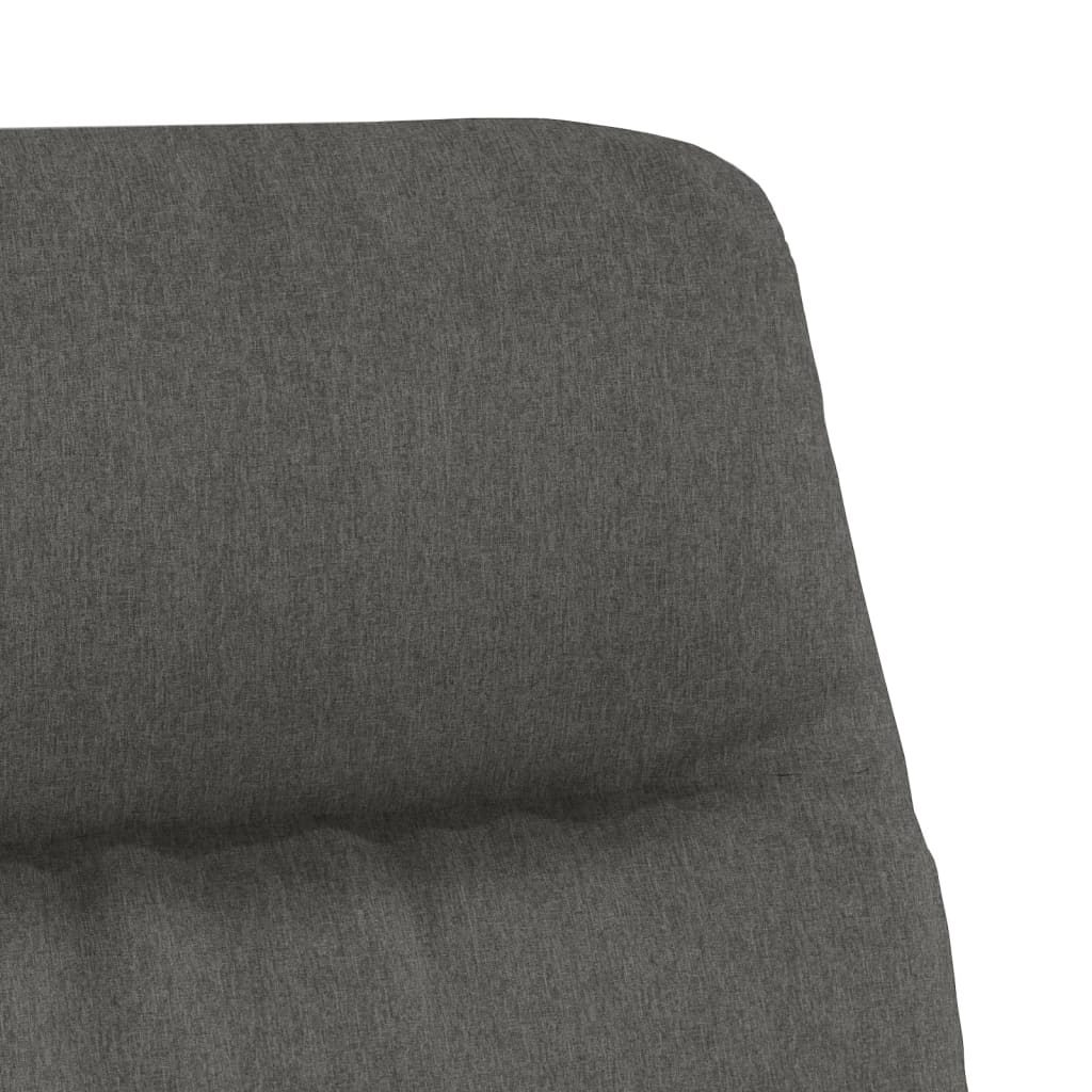 Relaxační Křeslo Tmavě Šedé Textil