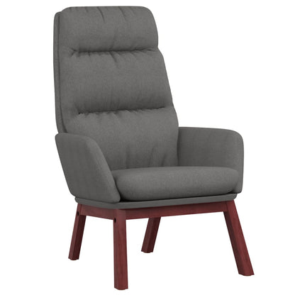 Relaxační Křeslo Světle Šedé Textil