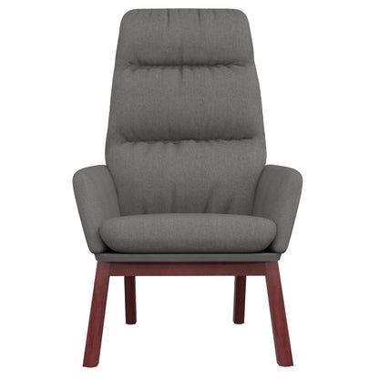 Relaxační Křeslo Světle Šedé Textil