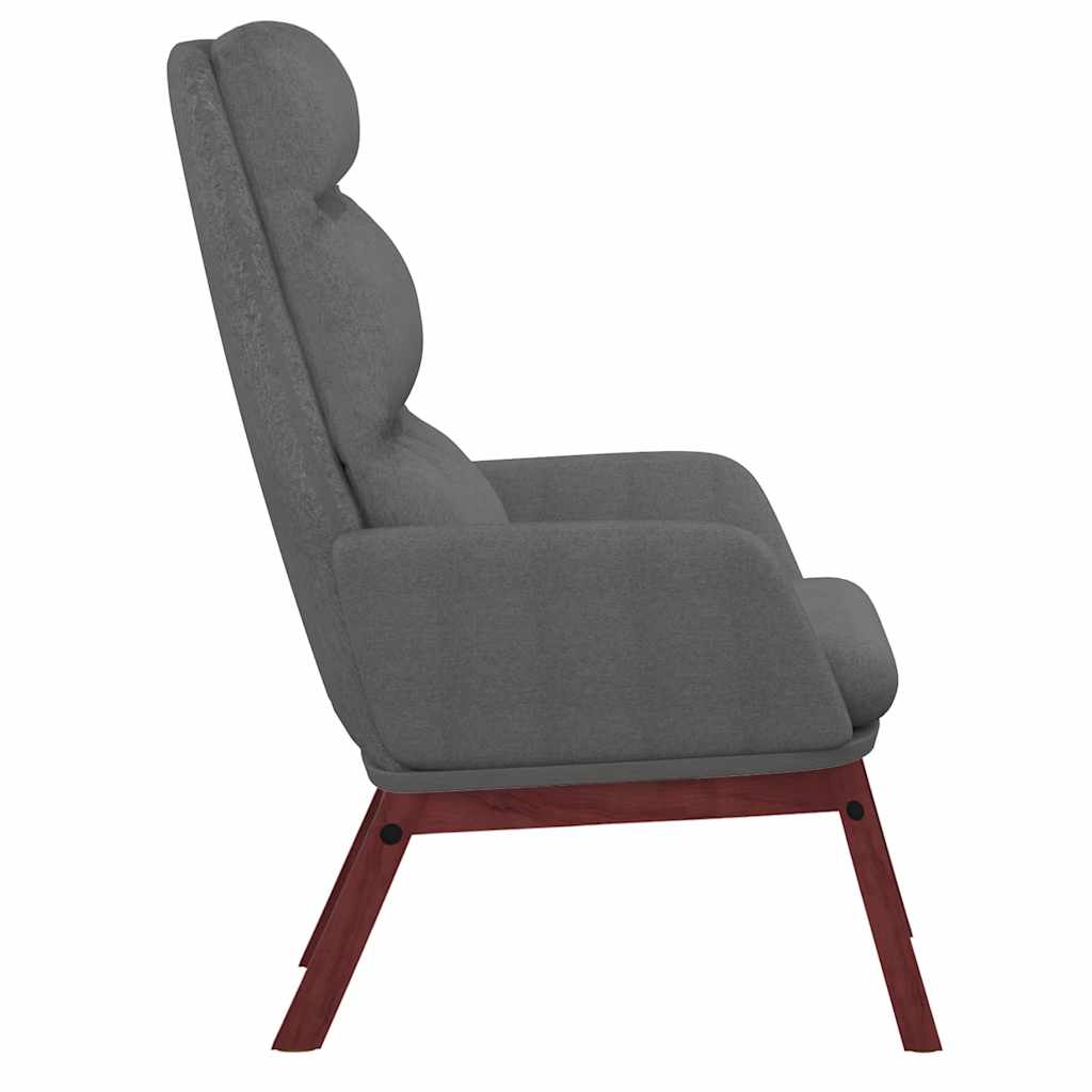 Relaxační Křeslo Světle Šedé Textil