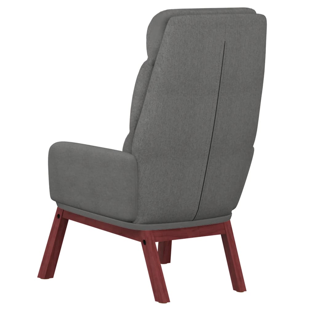 Relaxační Křeslo Světle Šedé Textil