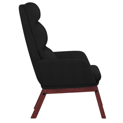 Relaxační Křeslo Černé Textil