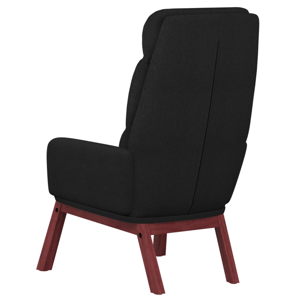 Relaxační Křeslo Černé Textil