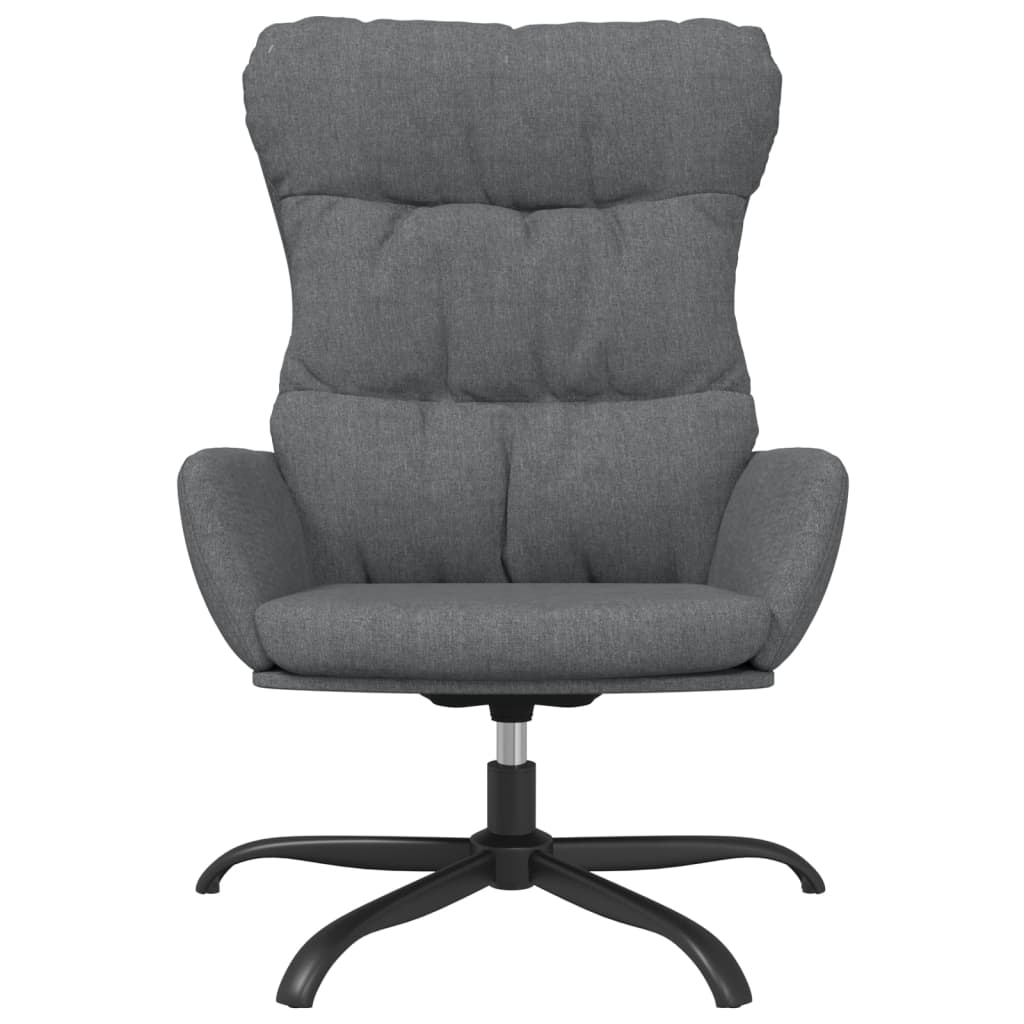 Relaxační Křeslo Světle Šedé Textil