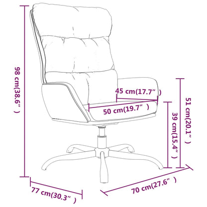Relaxační Křeslo Světle Šedé Textil