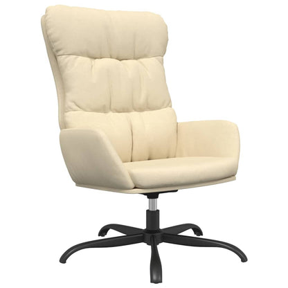 Relaxační Křeslo Krémové Textil