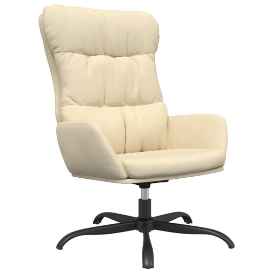 Relaxační Křeslo Krémové Textil