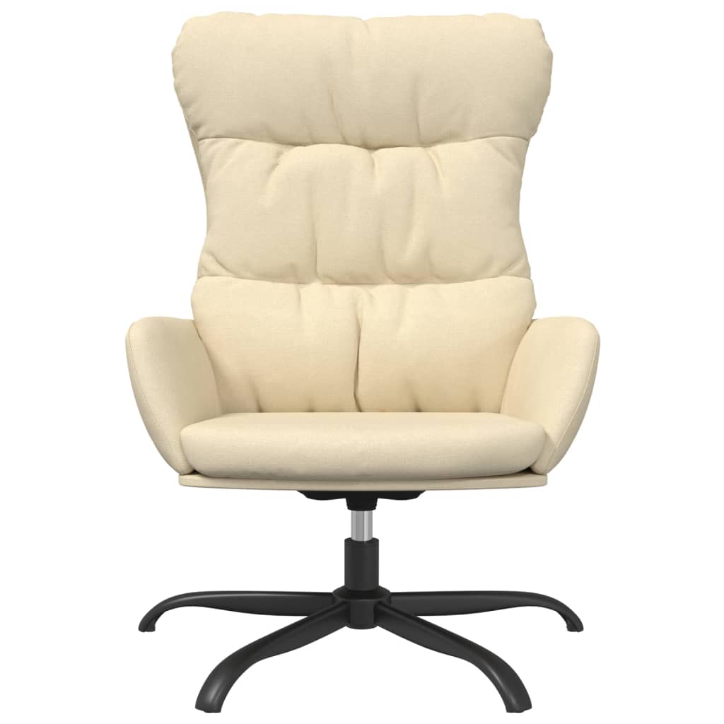Relaxační Křeslo Krémové Textil