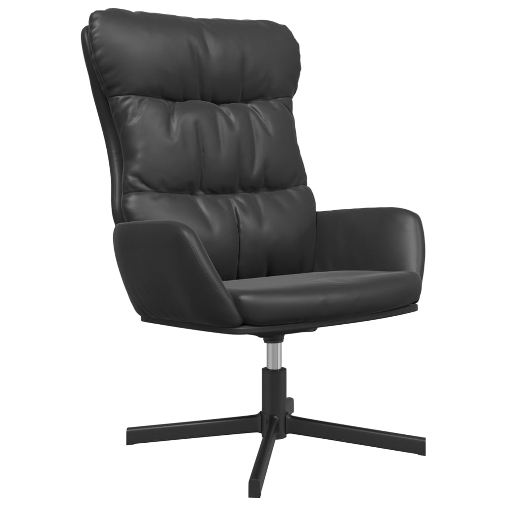Relaxační Křeslo Černé Umělá Kůže