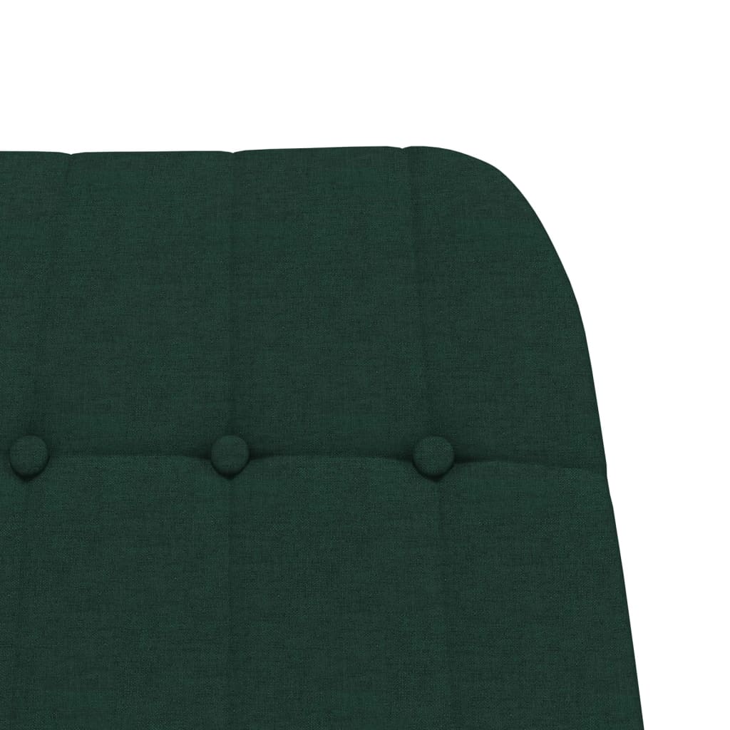 Houpací Křeslo Tmavě Zelené Textil