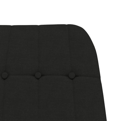 Houpací Křeslo Černé Textil